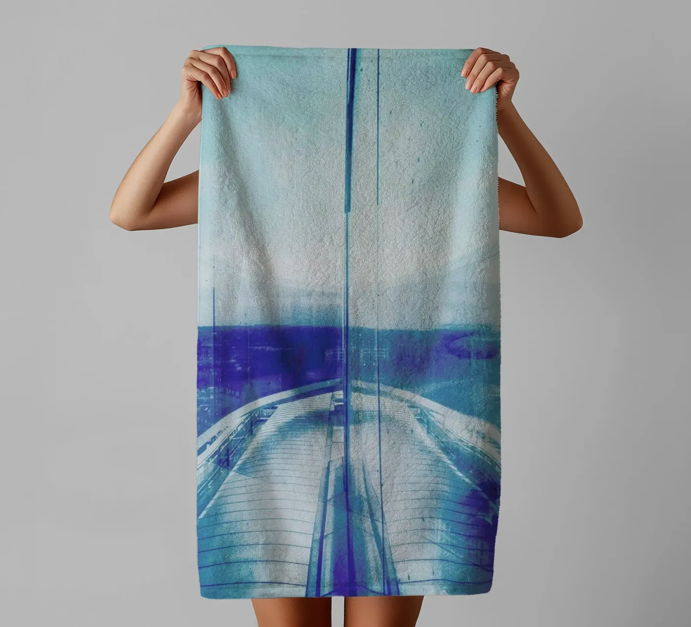 Reflection Blue Handtuch von Sattrup & Høst