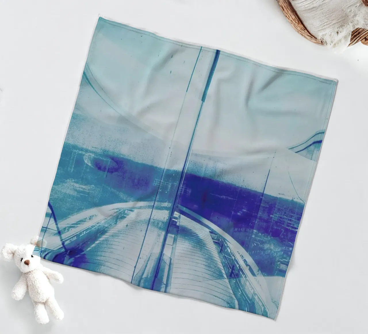 Reflection Blue Fleecedecke von Sattrup & Høst