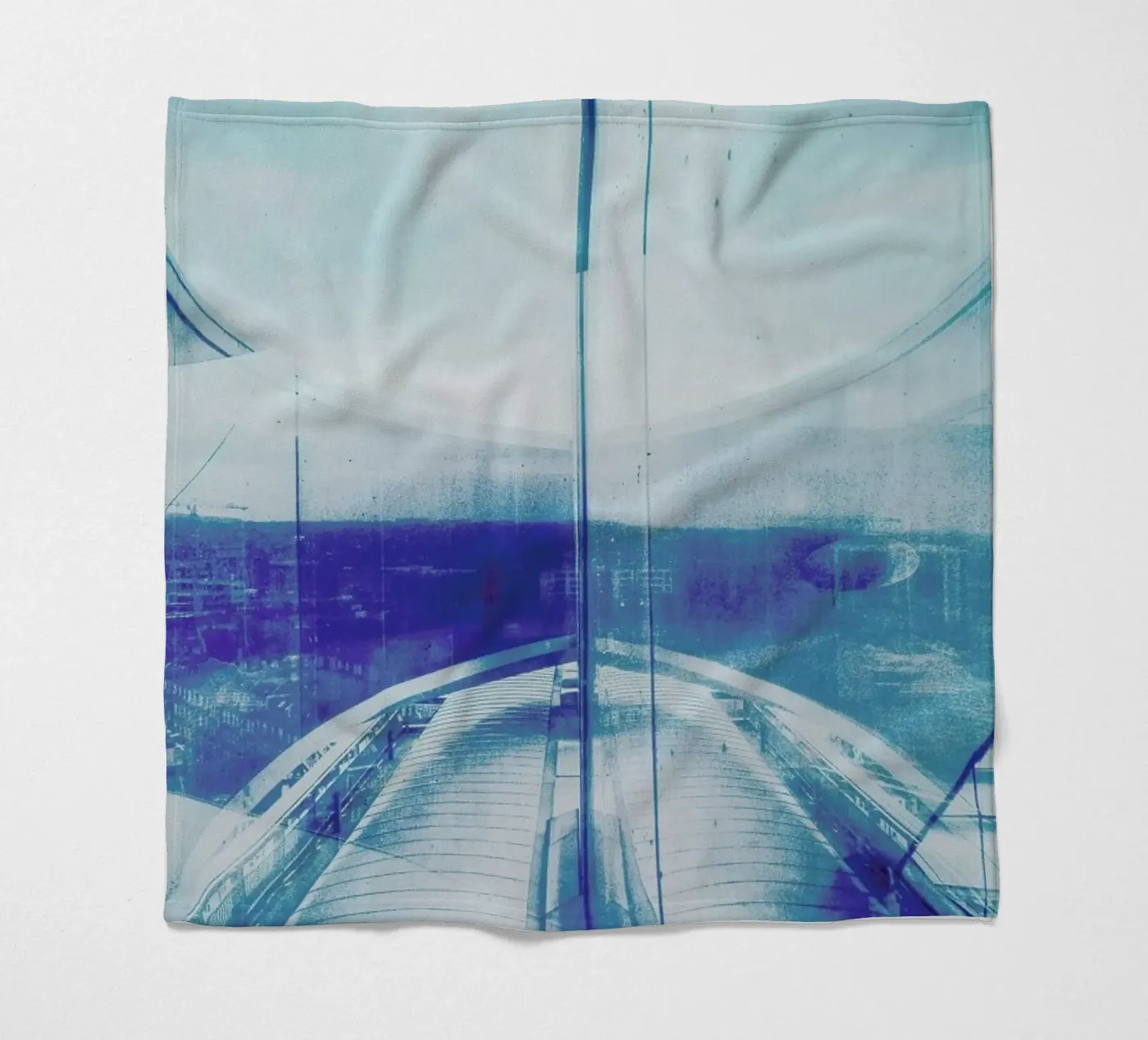 Reflection Blue fleecedeken van Sattrup & Høst