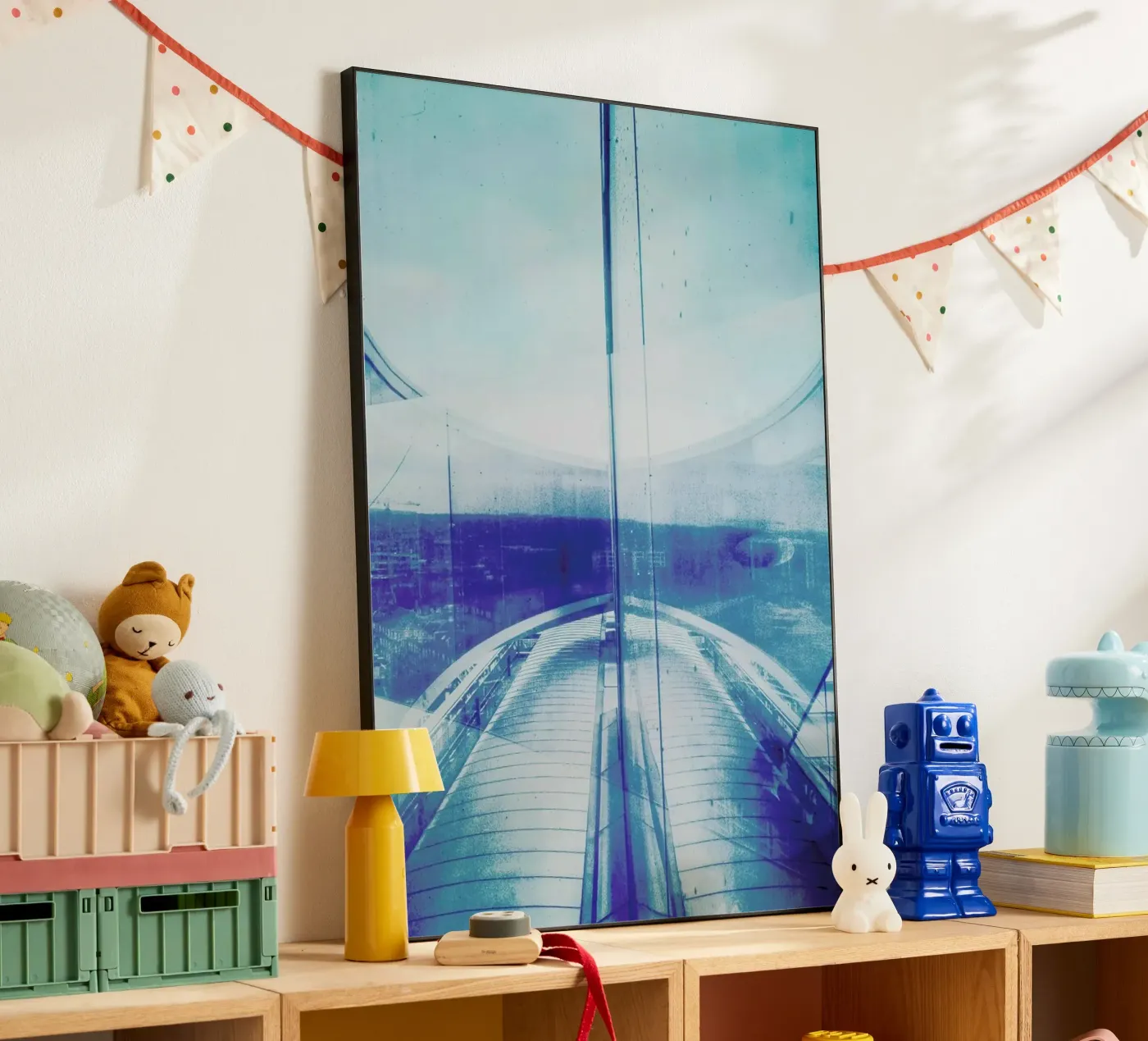 Reflection Blue forex plate by Sattrup & Høst