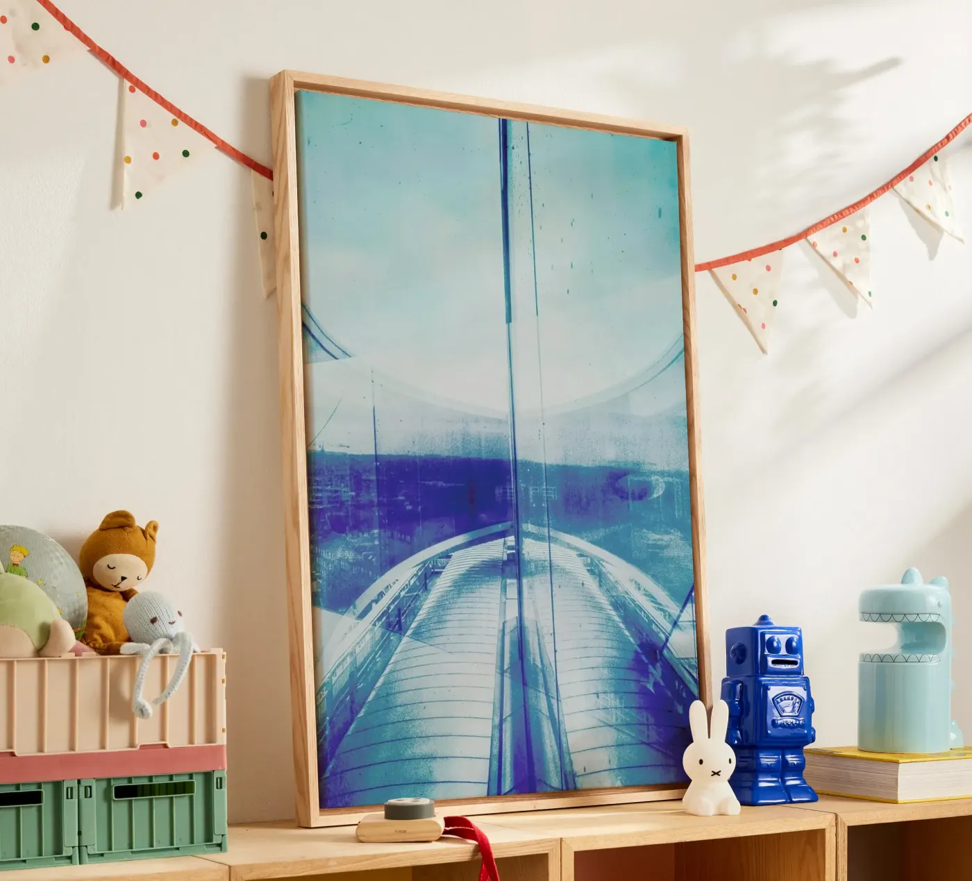 Reflection Blue canvas by Sattrup & Høst