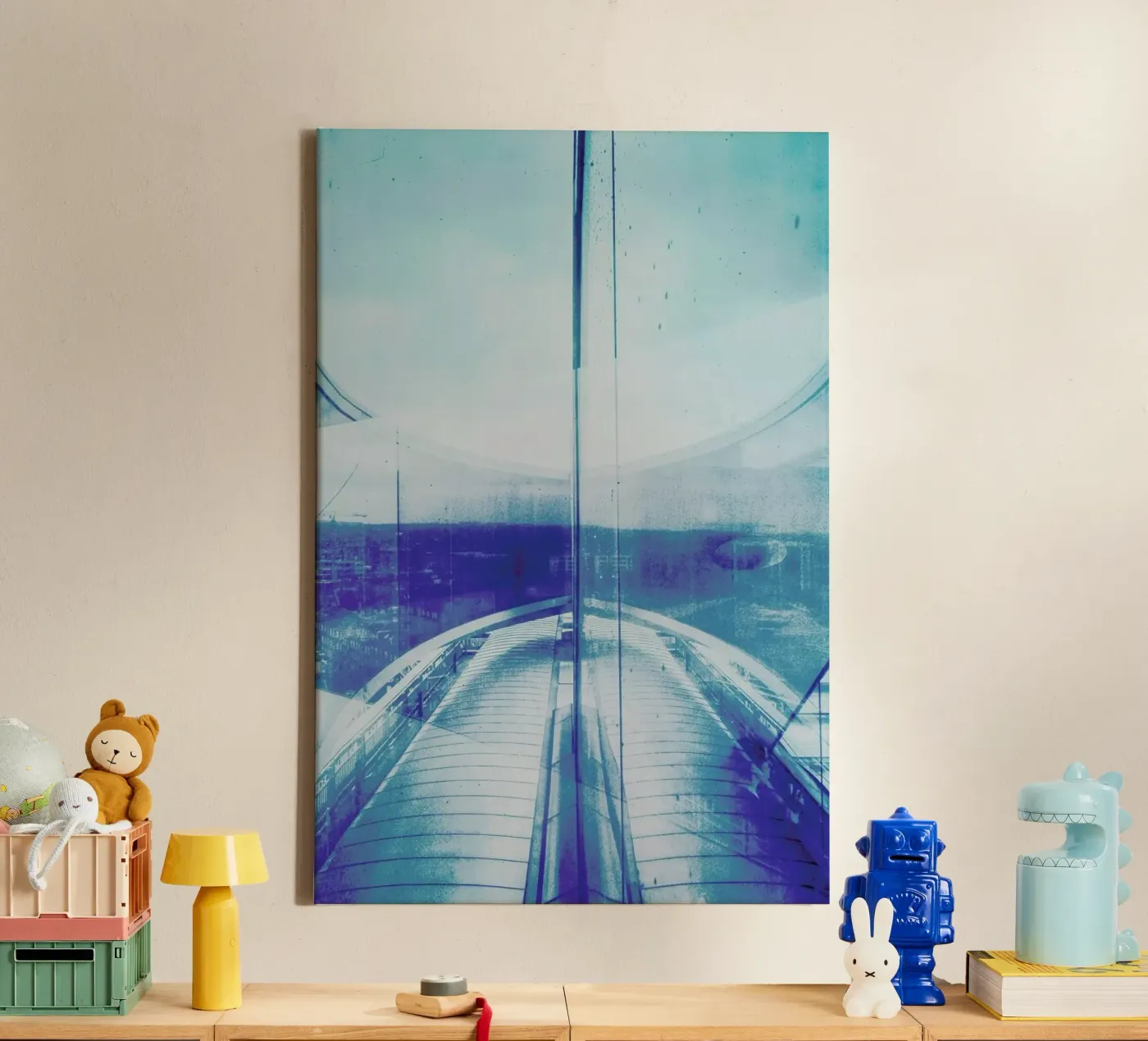 Reflection Blue canvas by Sattrup & Høst