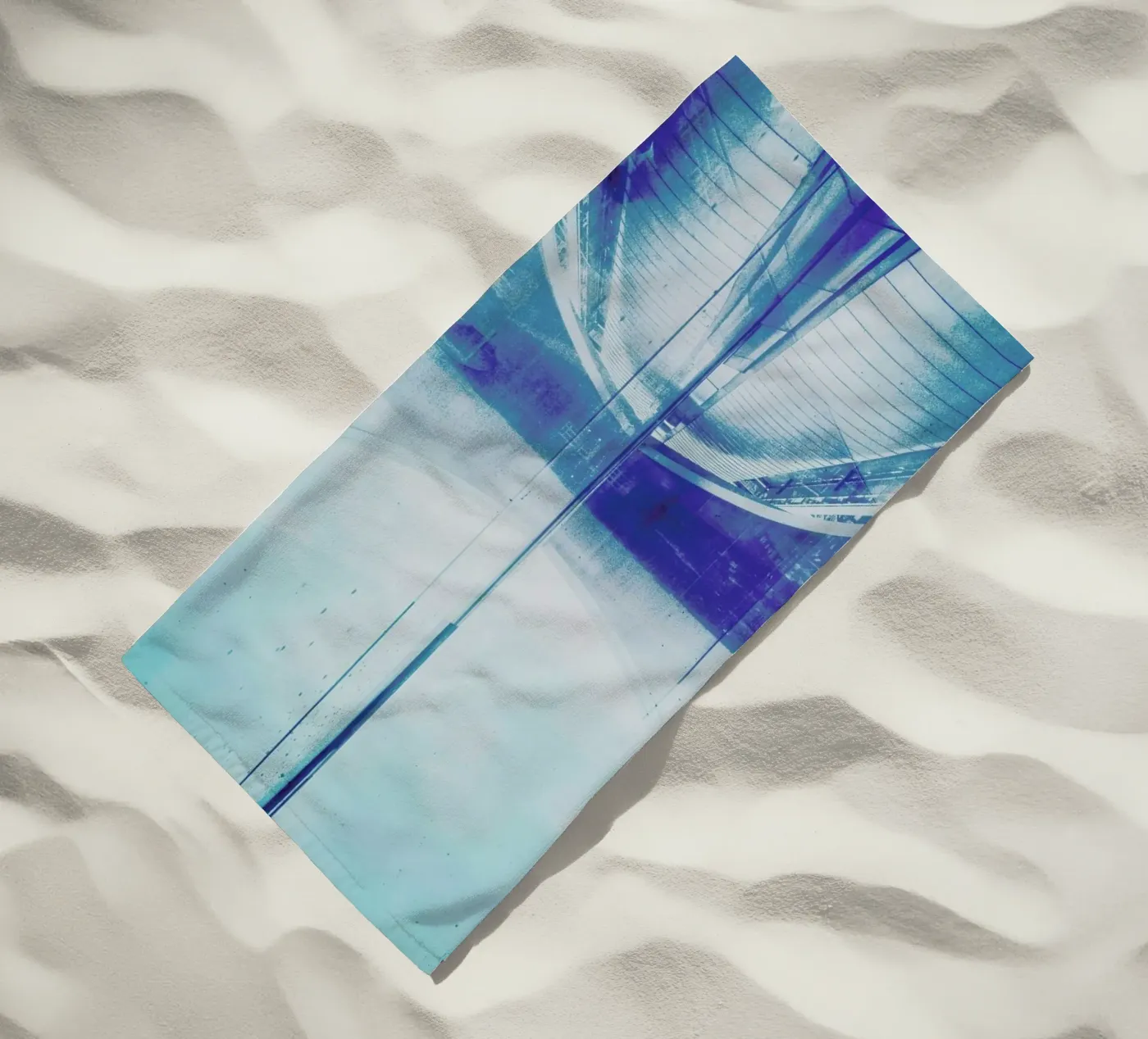 Reflection Blue beach towel by Sattrup & Høst