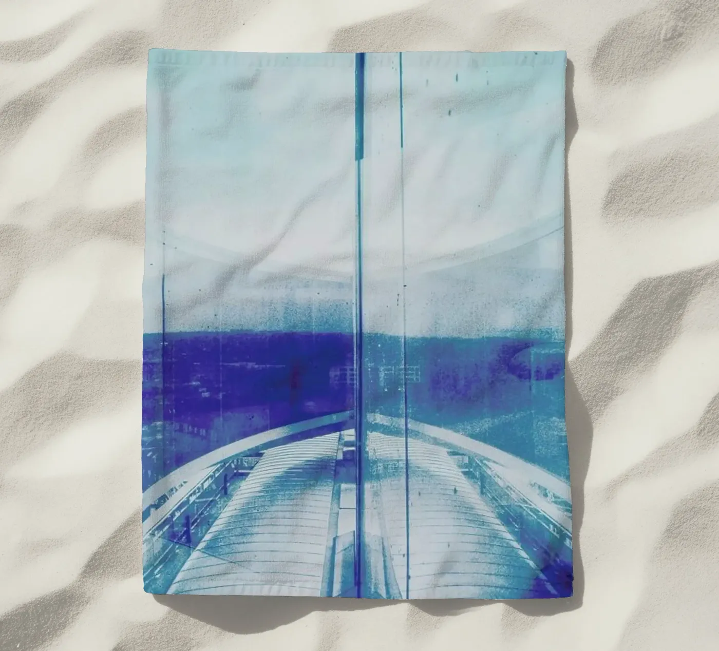Reflection Blue beach towel by Sattrup & Høst