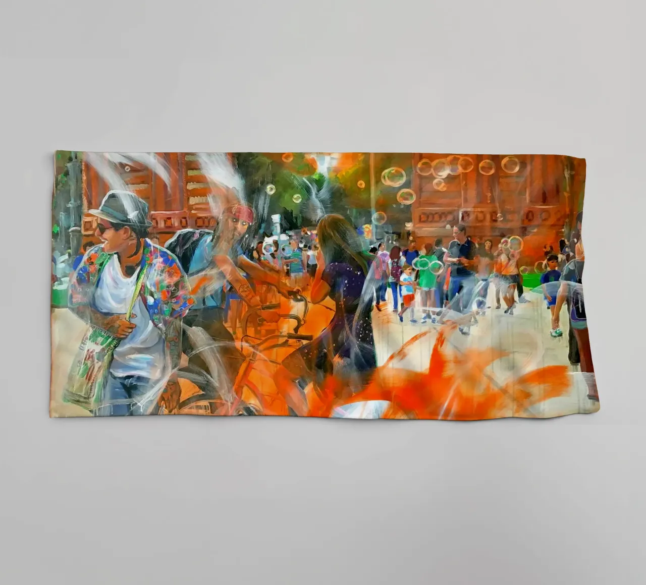 Barcelona asciugamano da bagno da Happy 😃 Art 🎨 by Christine Schnoell