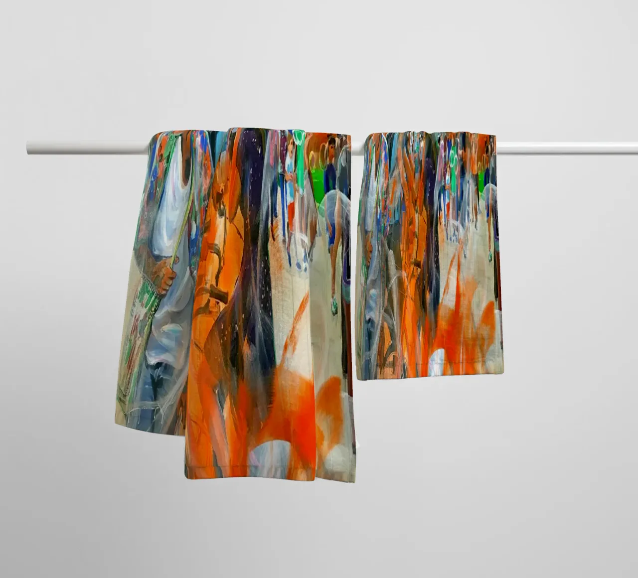 Barcelona asciugamano da bagno da Happy 😃 Art 🎨 by Christine Schnoell