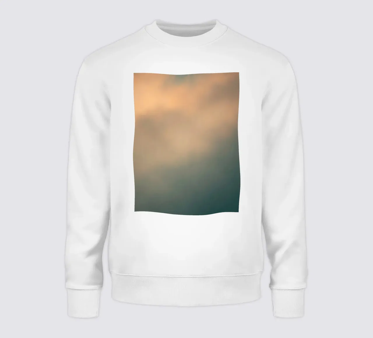 Weiches abstraktes Wolkenmuster, das eine ruhige Sweatshirt von DesignDoodle