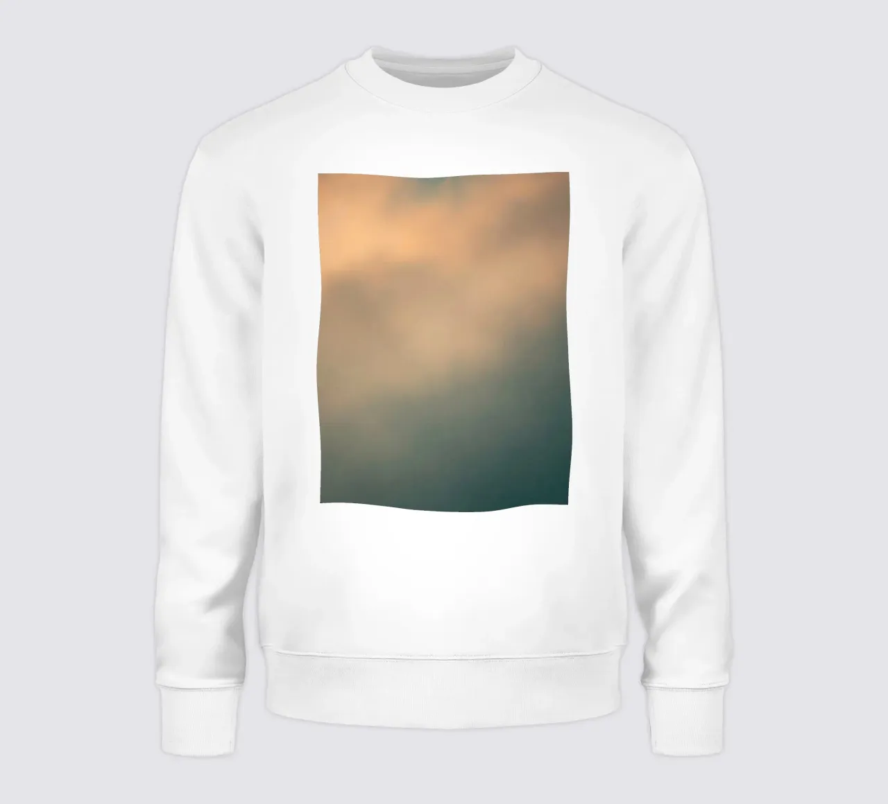 Soft abstract cloud pattern creating a tranquil sweatshirt by DesignDoodle
