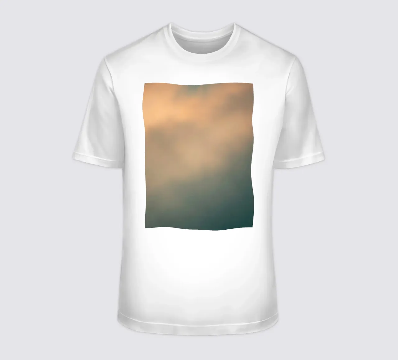 Soft abstract cloud pattern creating a tranquil t-shirt by DesignDoodle