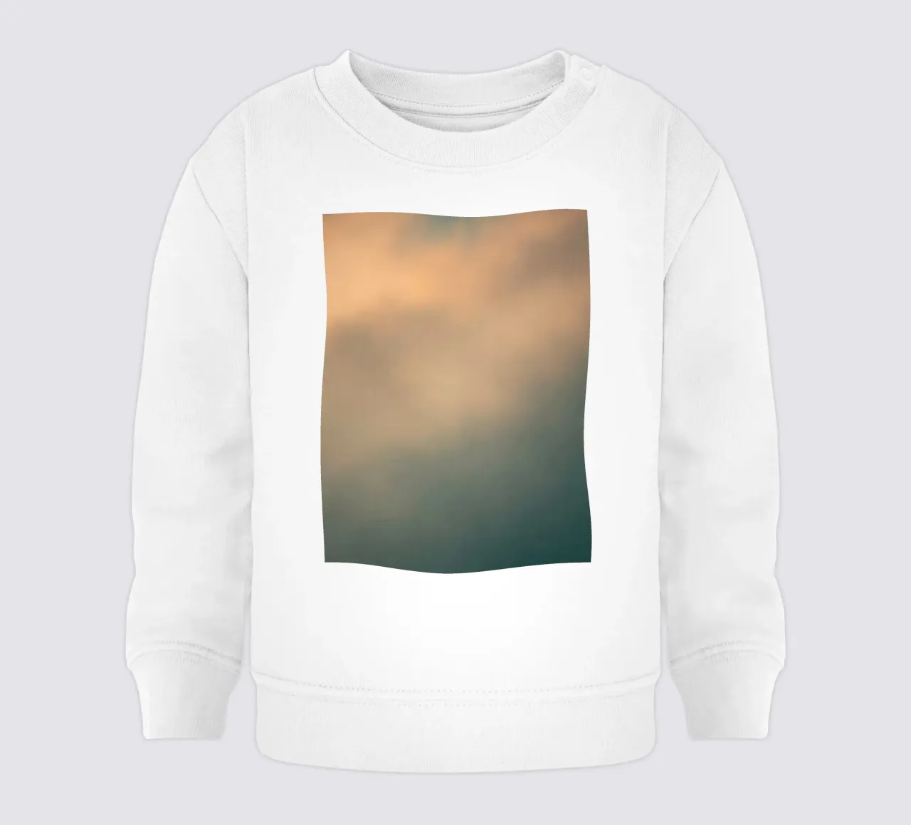 Soft abstract cloud pattern creating a tranquil baby sweatshirt by DesignDoodle