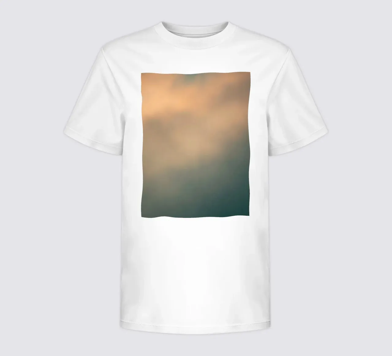 Soft abstract cloud pattern creating a tranquil kids t-shirt by DesignDoodle