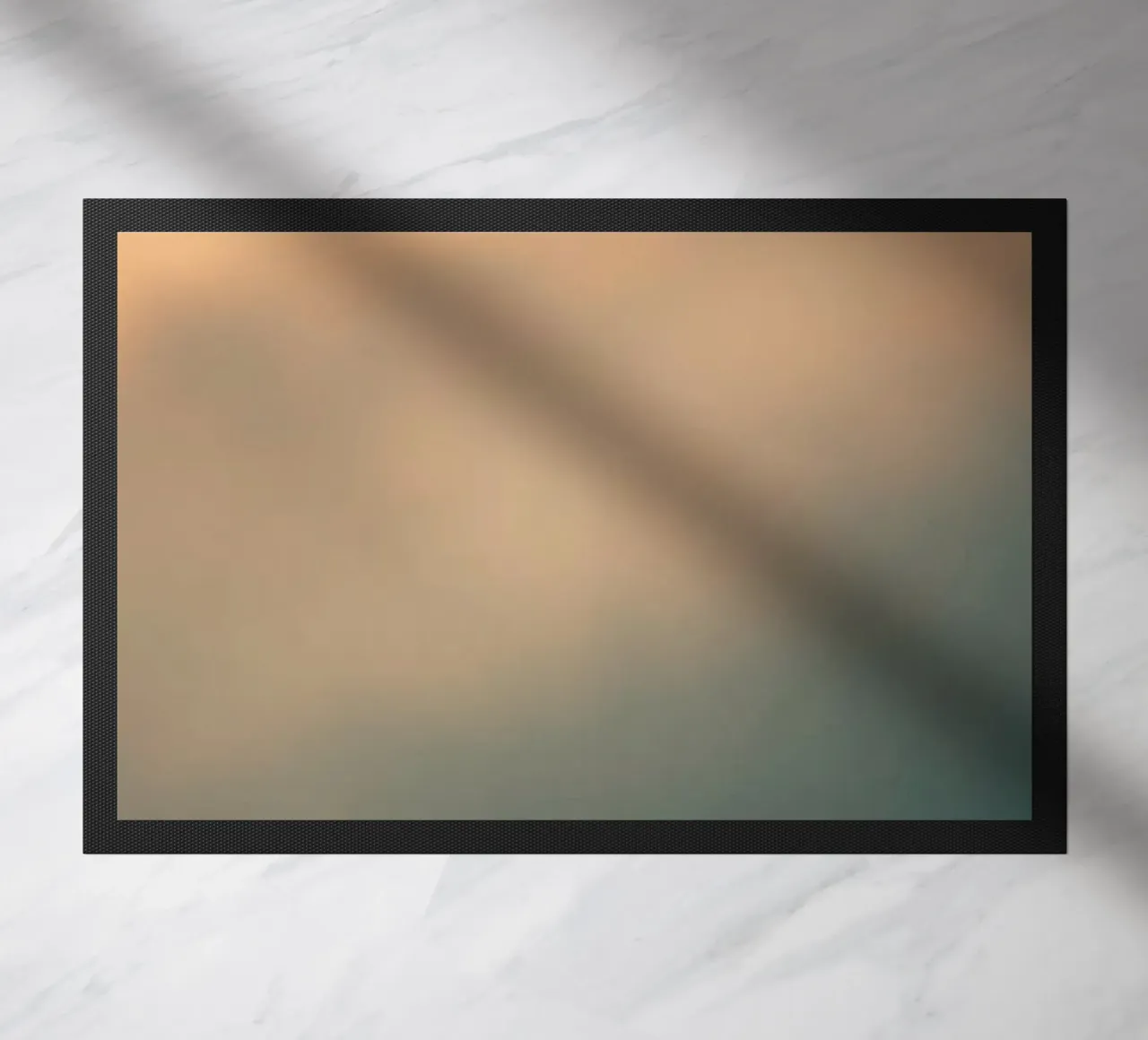 Weiches abstraktes Wolkenmuster, das eine ruhige Fußmatte von DesignDoodle