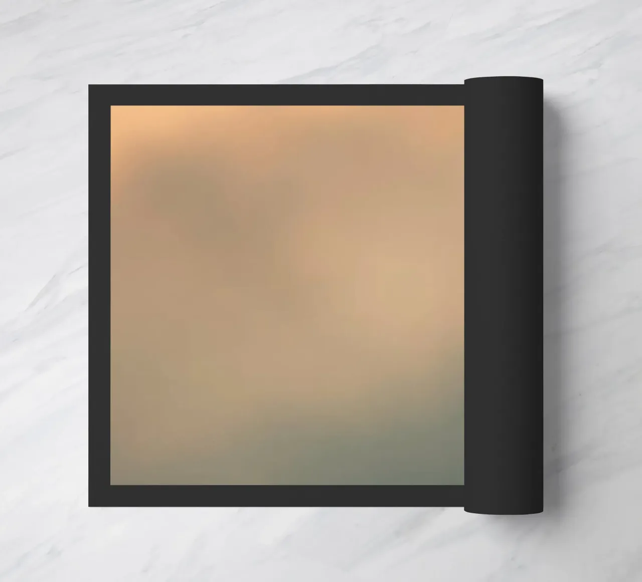 Weiches abstraktes Wolkenmuster, das eine ruhige Fußmatte von DesignDoodle