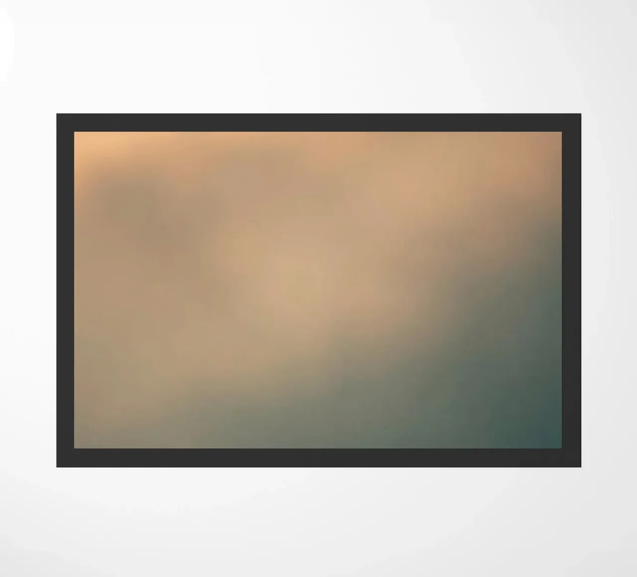 Weiches abstraktes Wolkenmuster, das eine ruhige Fußmatte von DesignDoodle