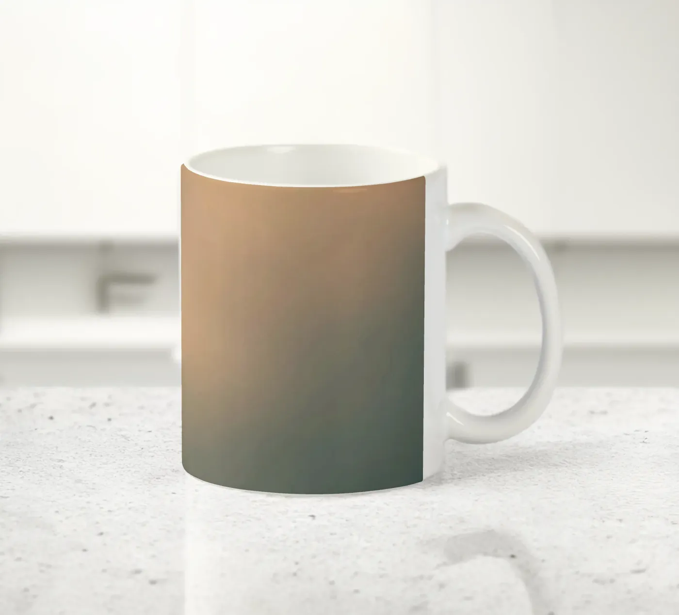 Soft abstract cloud pattern creating a tranquil ceramic mug by DesignDoodle