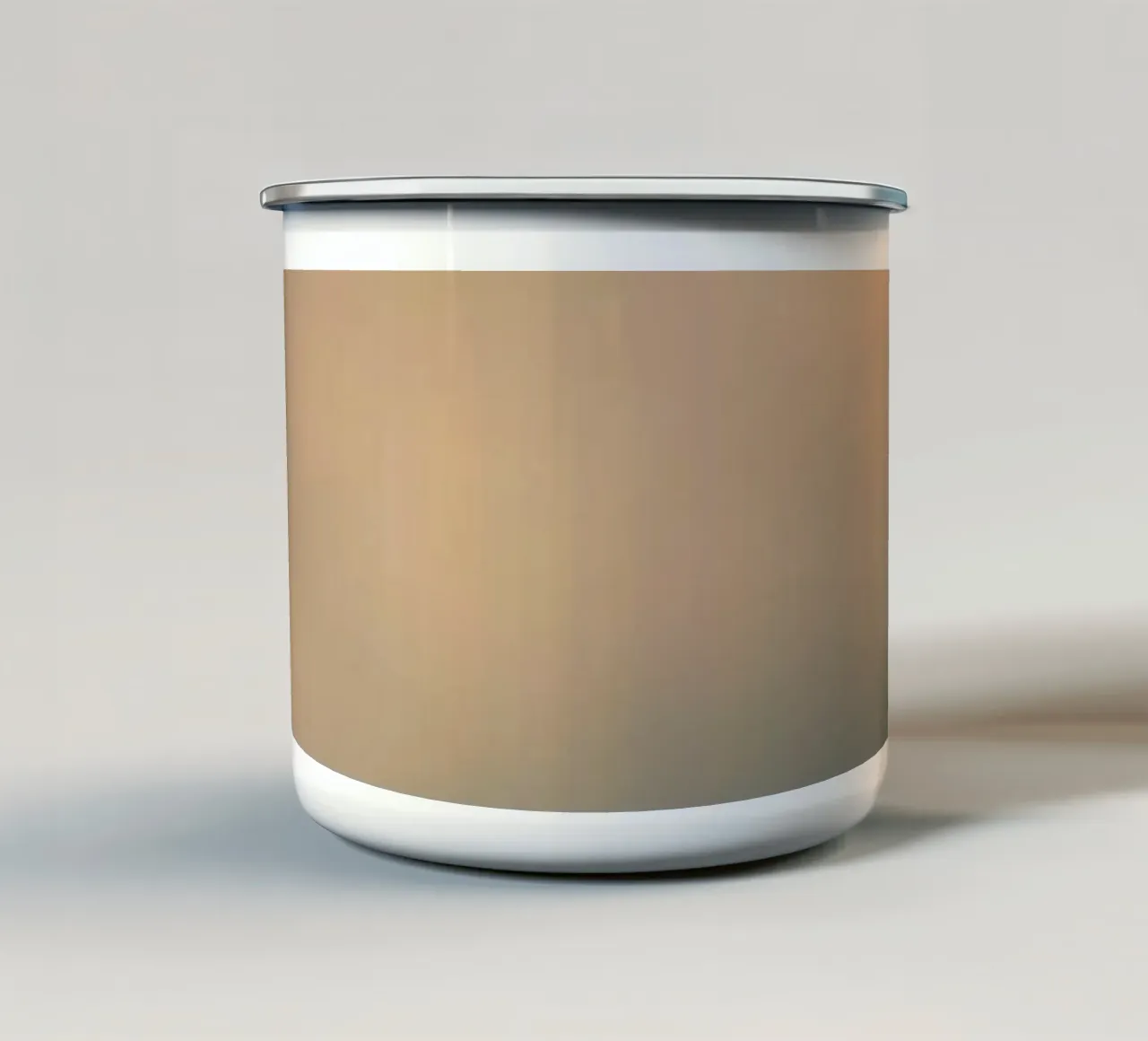 Soft abstract cloud pattern creating a tranquil enamel mug by DesignDoodle