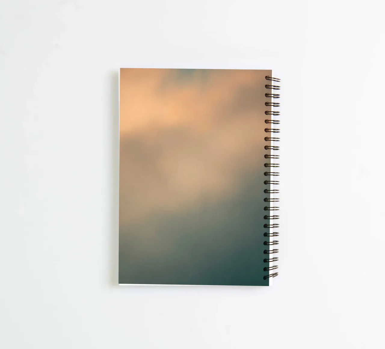 Soft abstract cloud pattern creating a tranquil spiral notebook by DesignDoodle