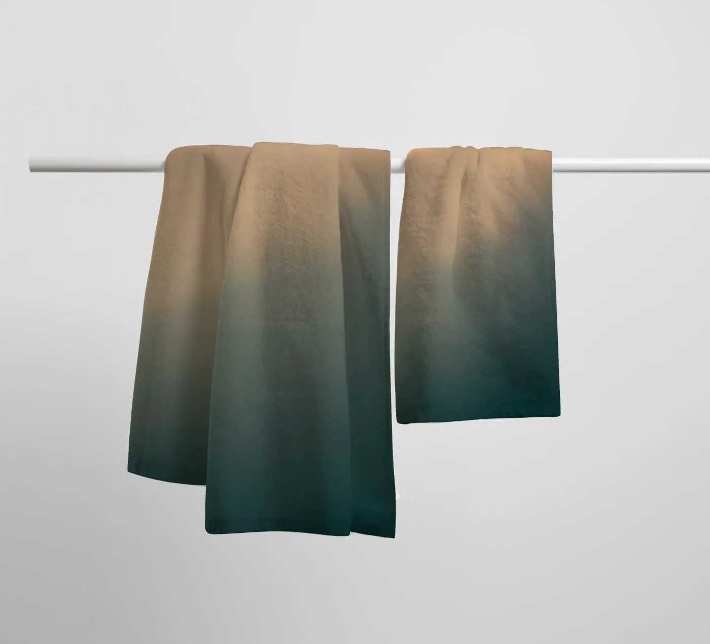 Soft abstract cloud pattern creating a tranquil towel by DesignDoodle