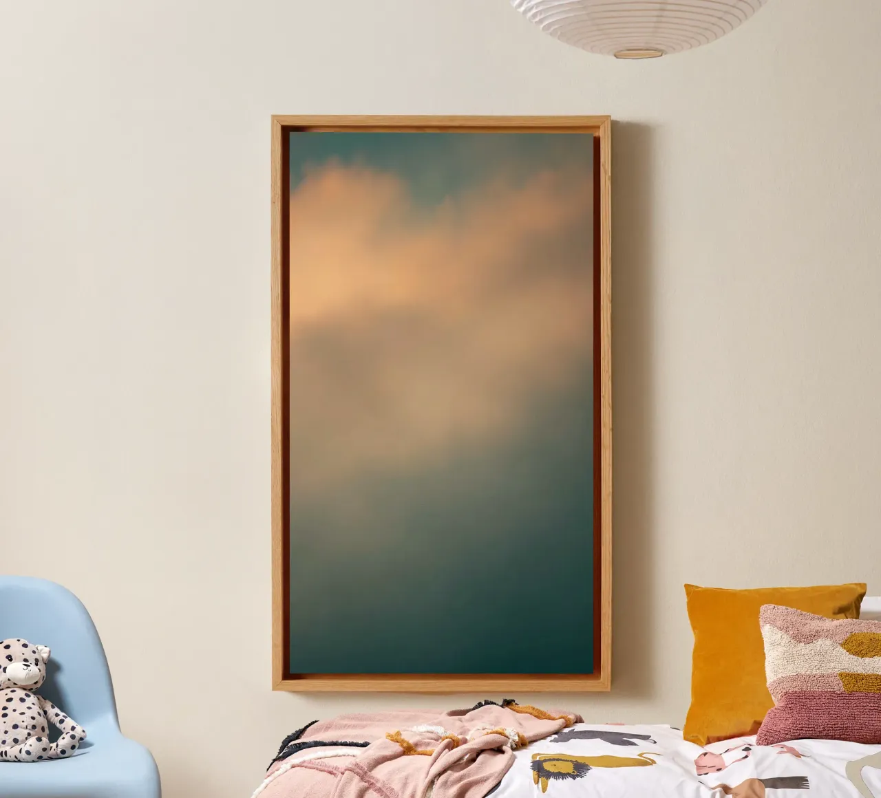 Soft abstract cloud pattern creating a tranquil canvas by DesignDoodle
