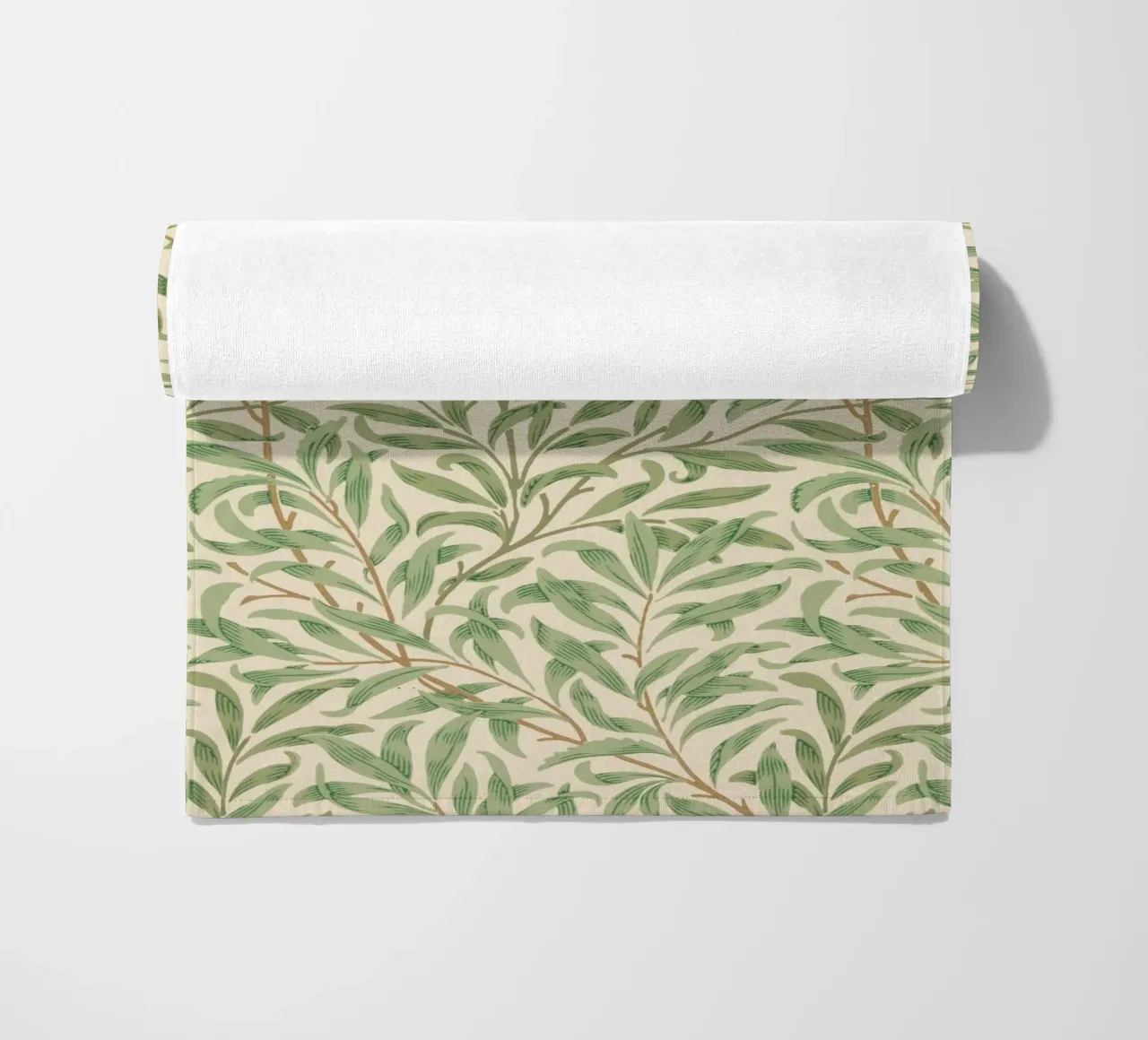 William Morris - Willow Bough beach towel by William Store