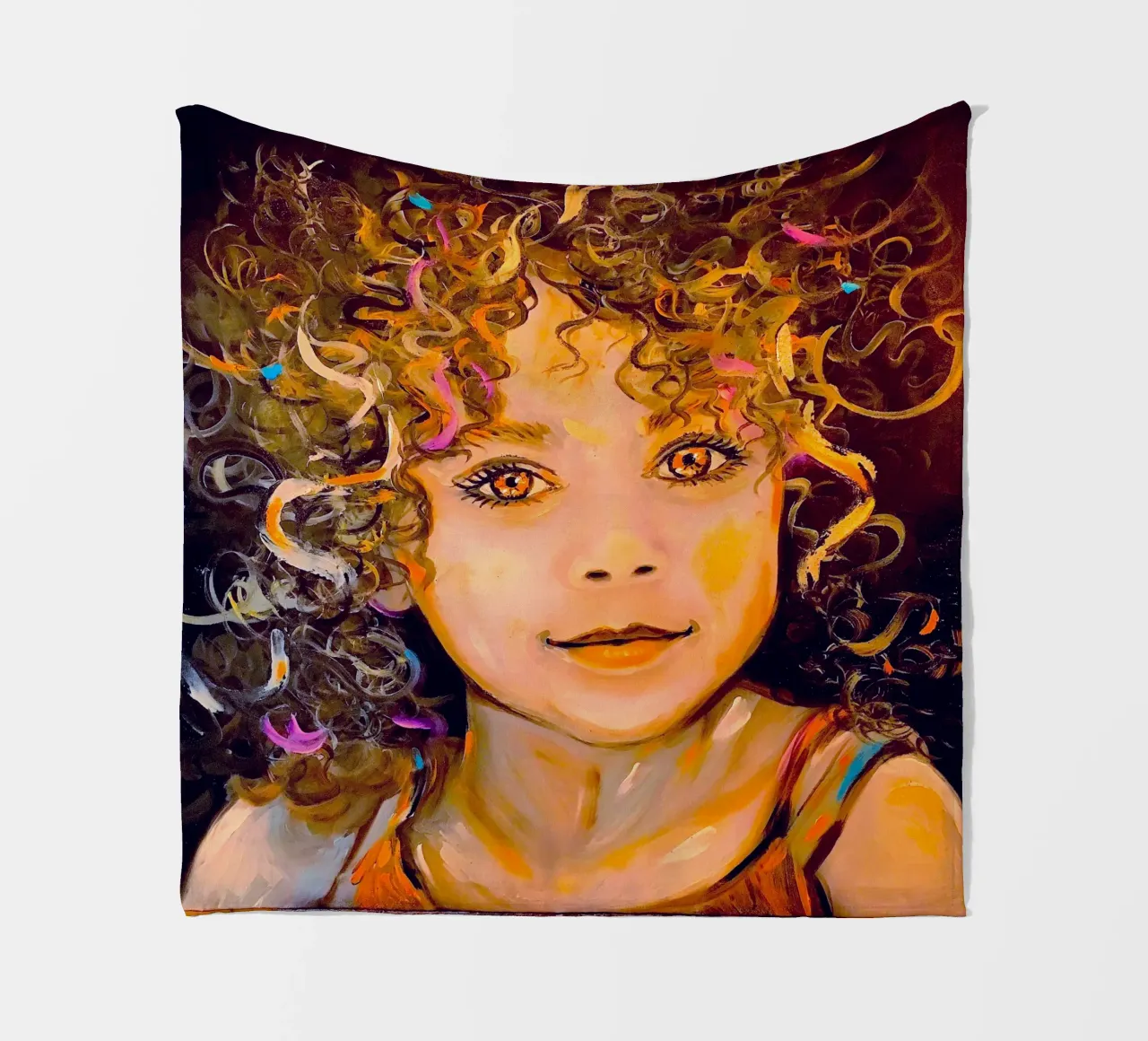 Soft smile coperta in pile da Happy 😃 Art 🎨 by Christine Schnoell
