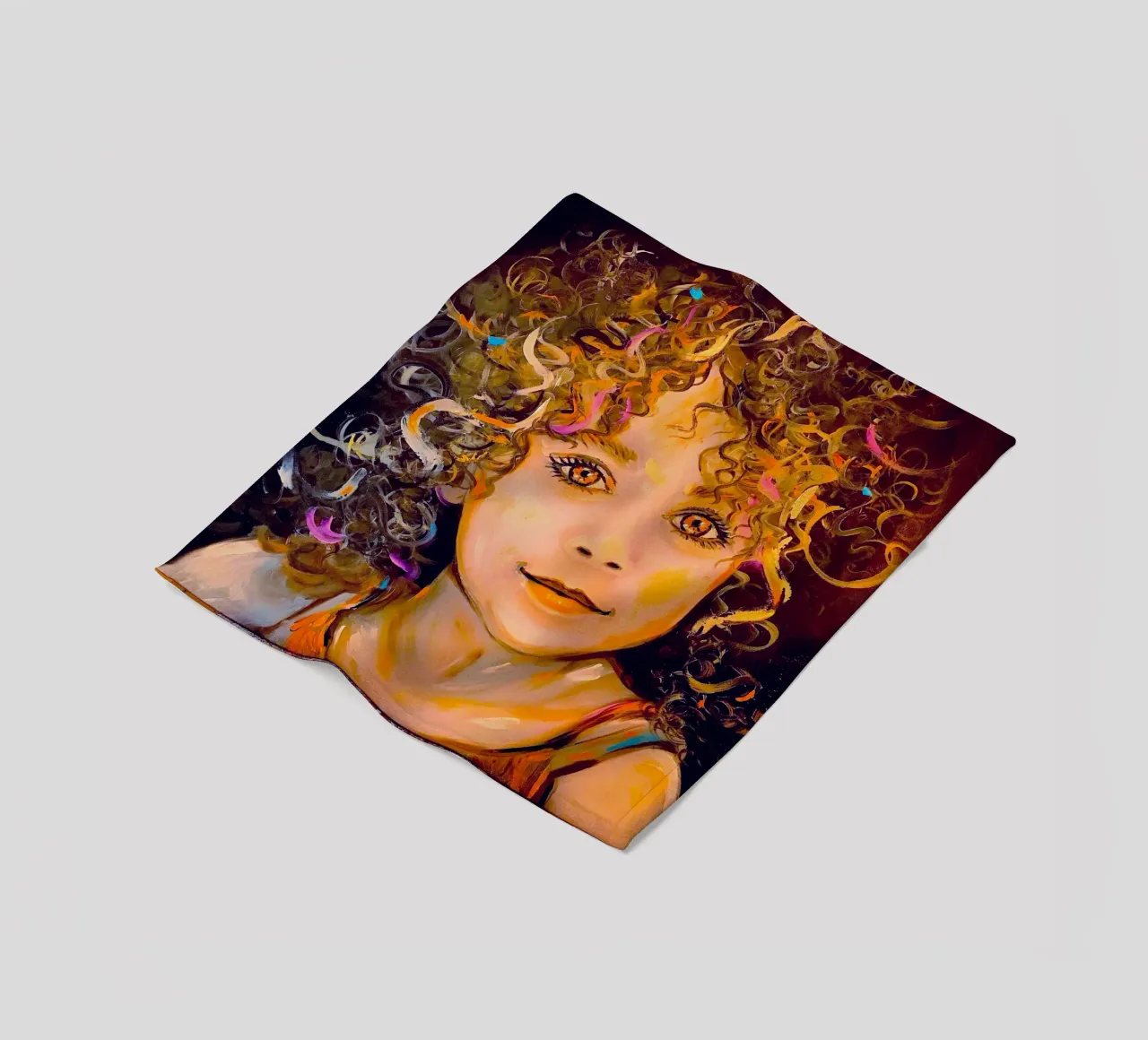 Soft smile coperta in pile da Happy 😃 Art 🎨 by Christine Schnoell