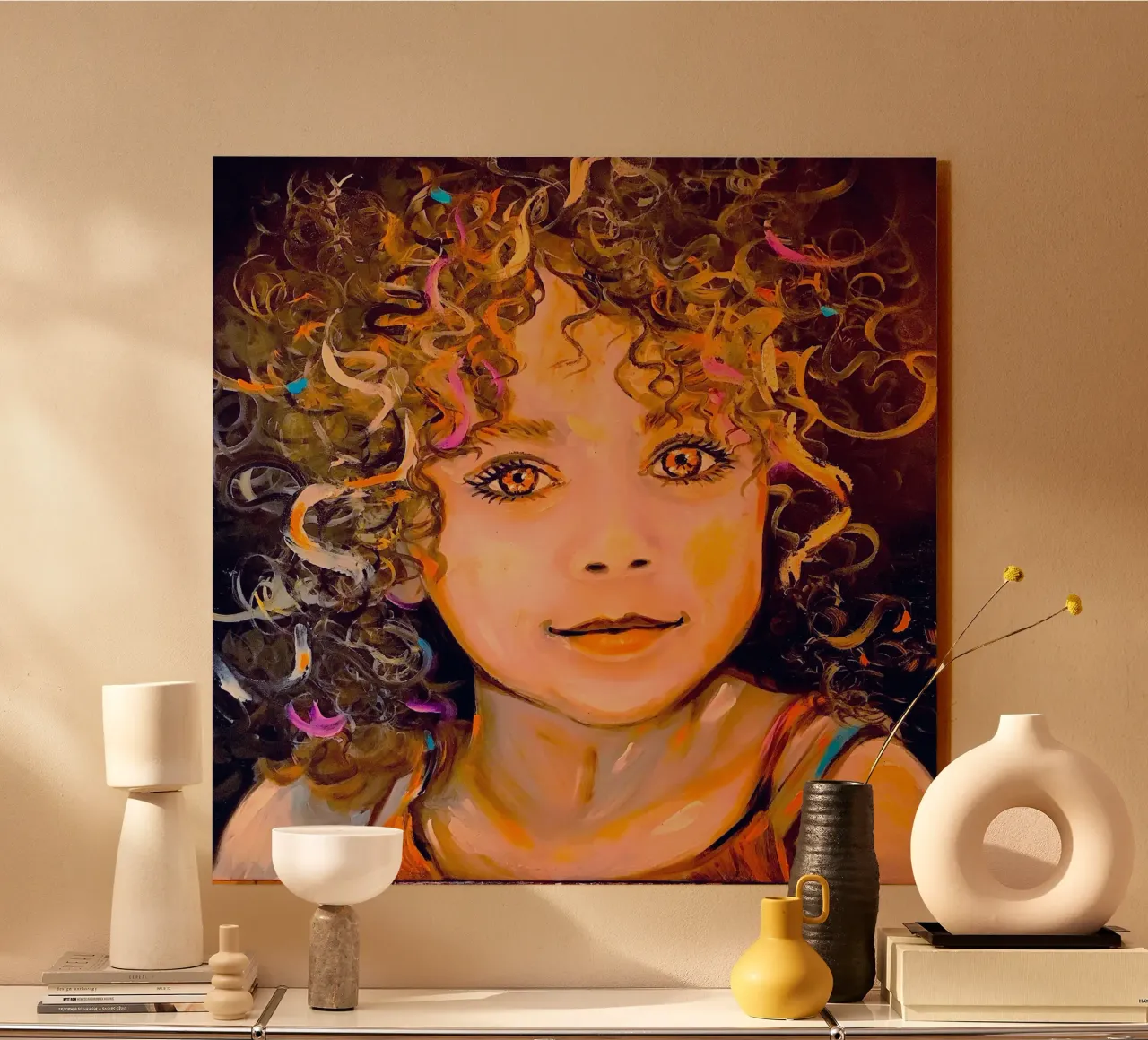Soft smile alluminio dibond da Happy 😃 Art 🎨 by Christine Schnoell
