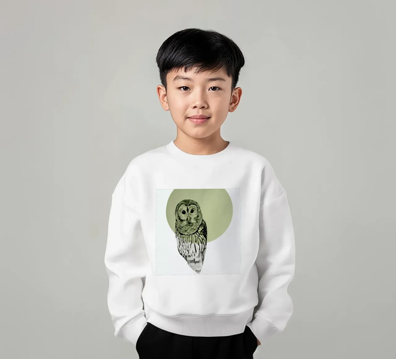 Owl felpa bambino da Morgan Kendall