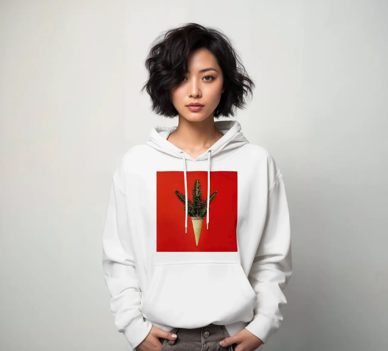 Pine Cone felpa con cappuccio da Juj Winn