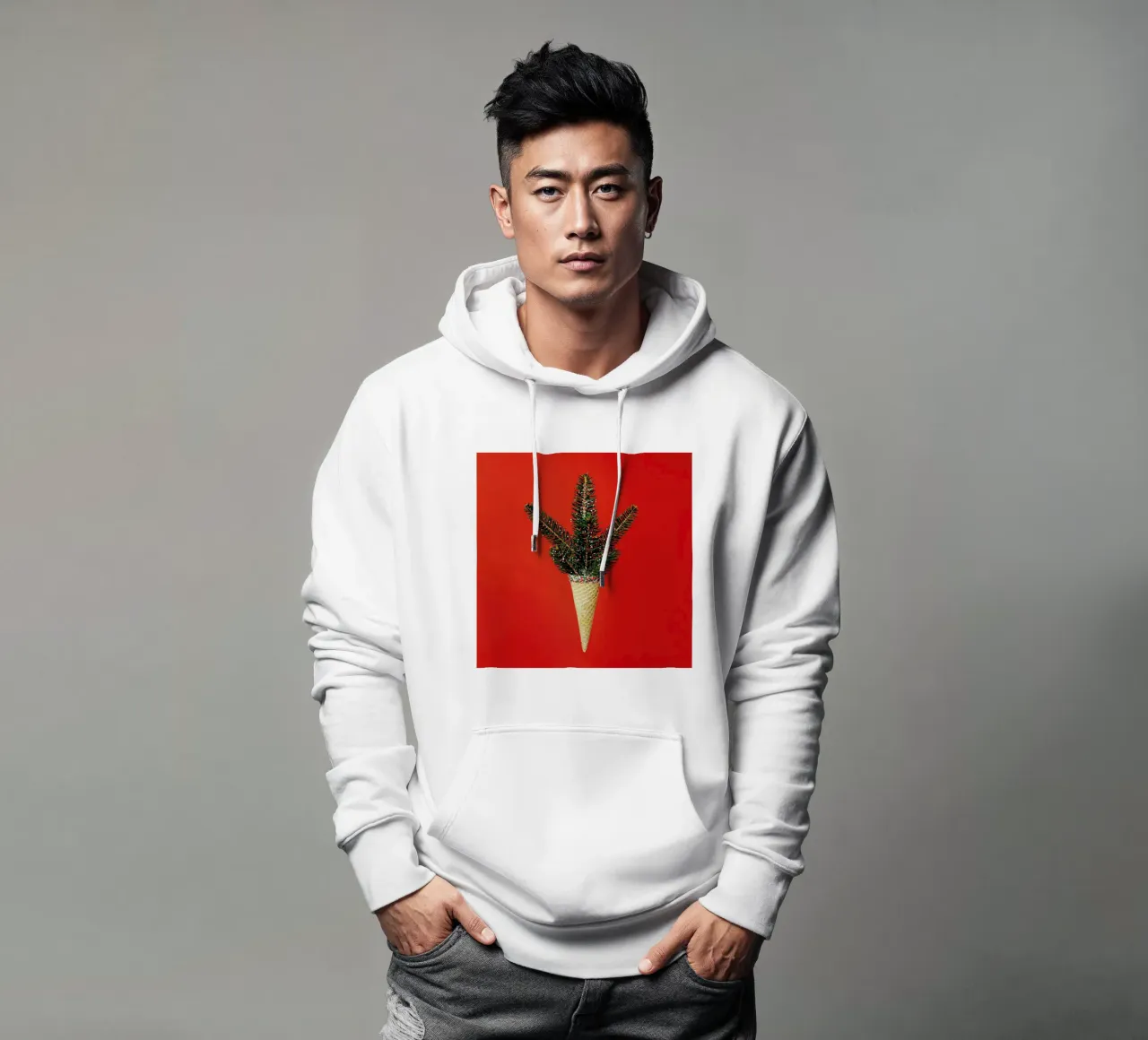 Pine Cone felpa con cappuccio da Juj Winn