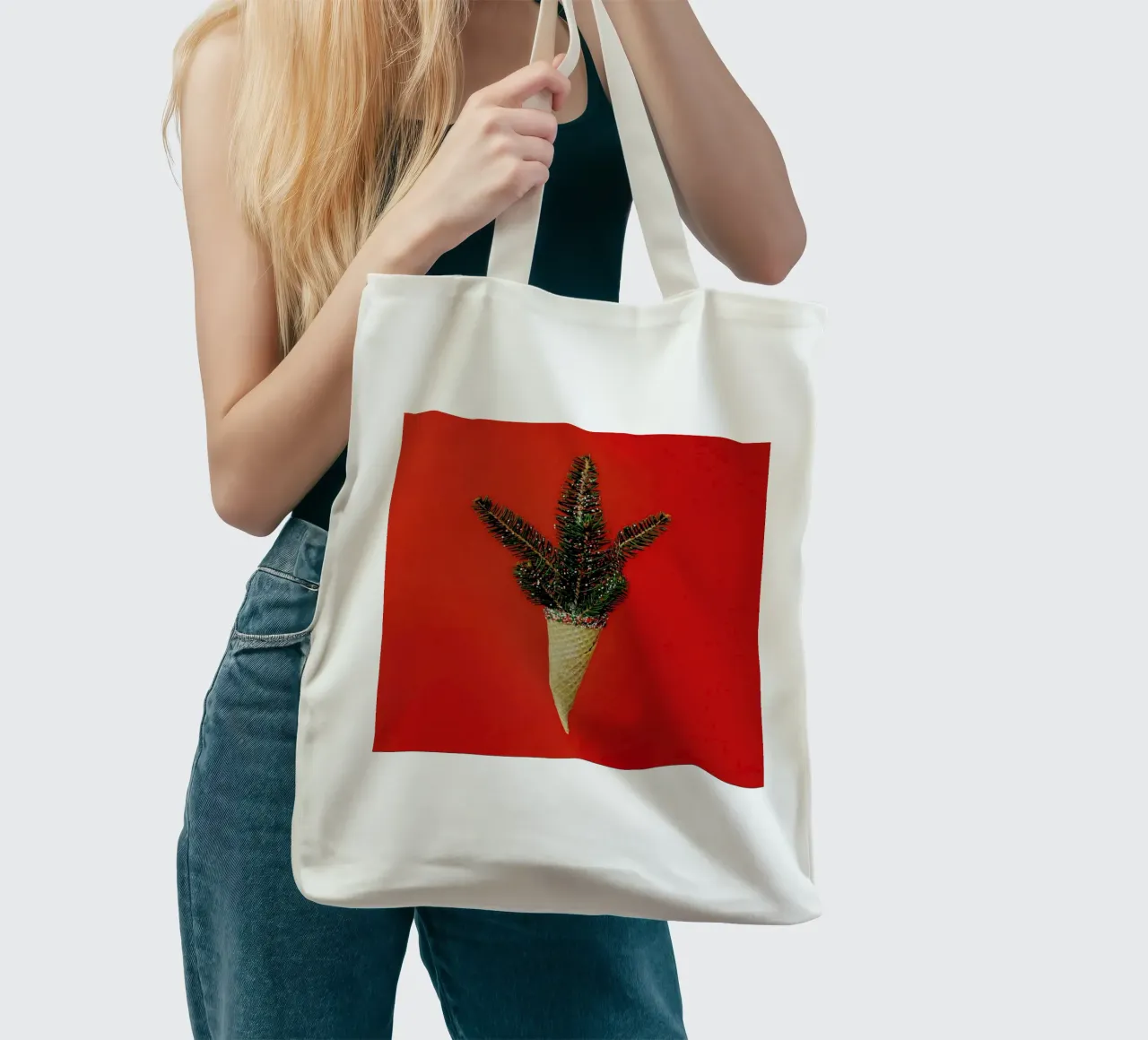 Pine Cone borsa in juta da Juj Winn