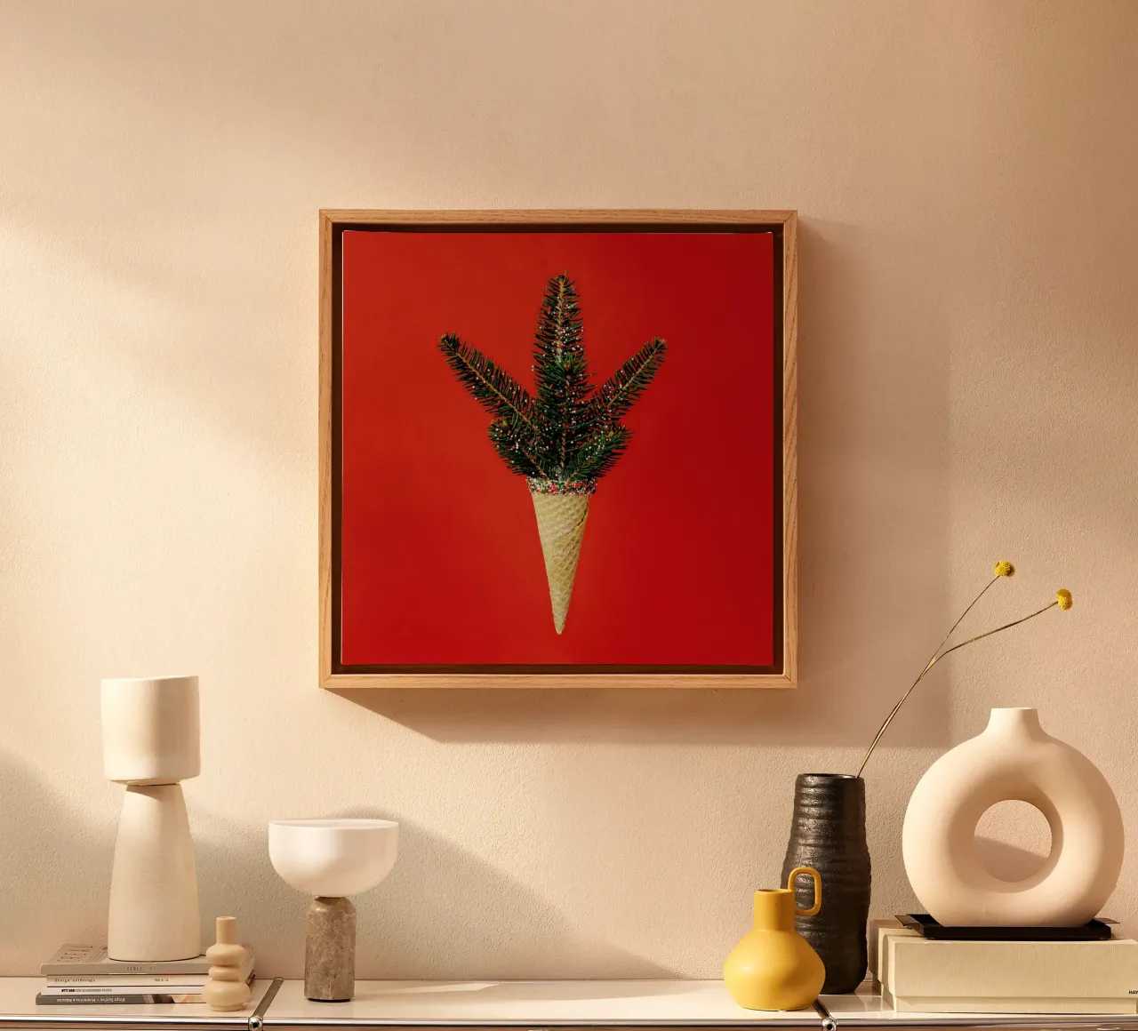 Pine Cone Leinwand von Juj Winn