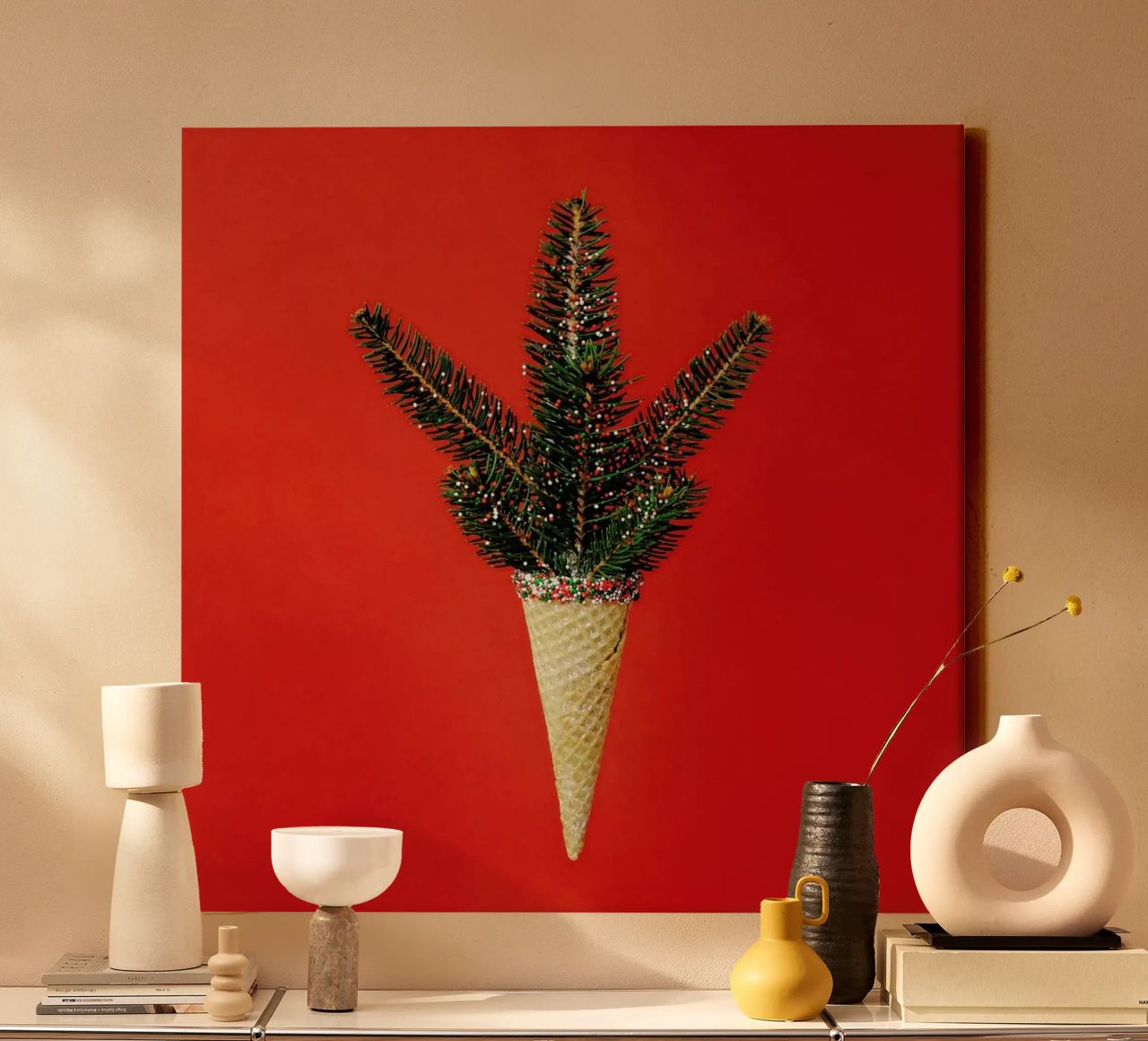 Pine Cone canvas by Juj Winn