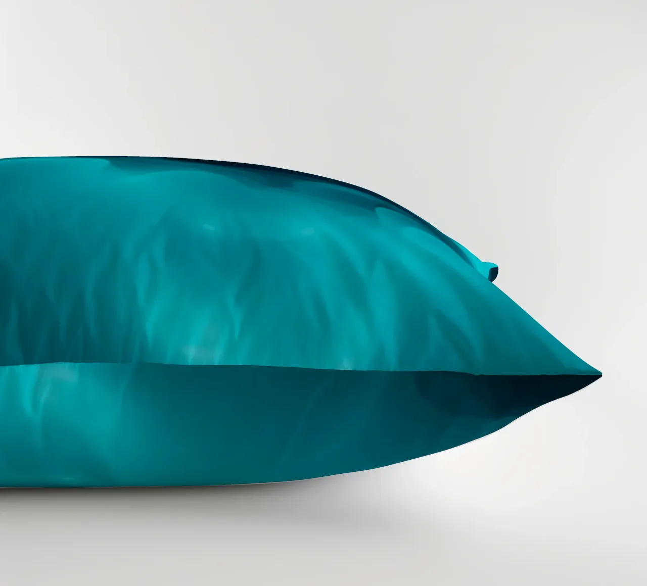 Abstract turquoise waves create calming wallpaper backgroud decorative cushion by DesignDoodle