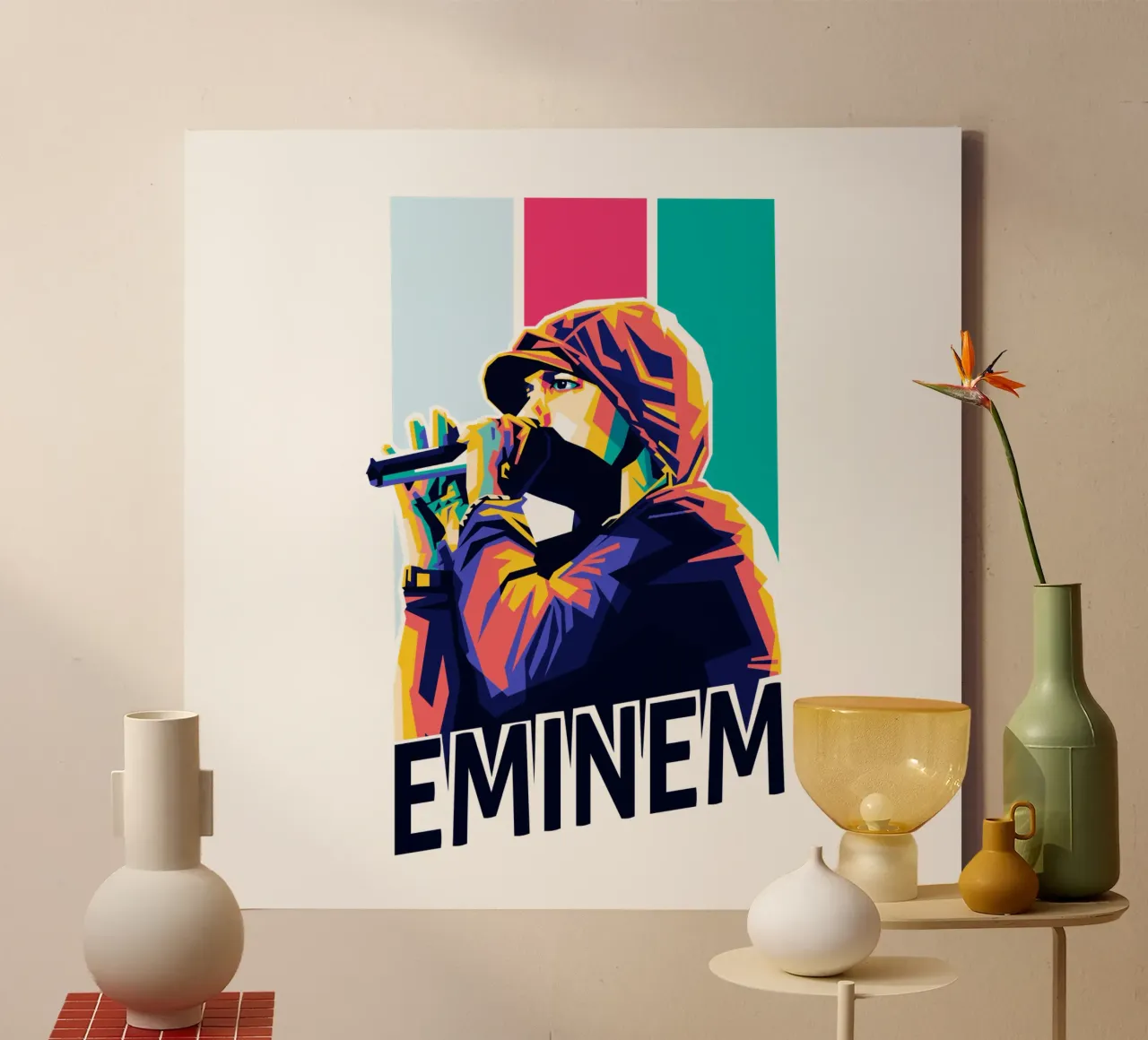 Eminem Wpap tela con Cornice a cassetta da WPAP MALANG