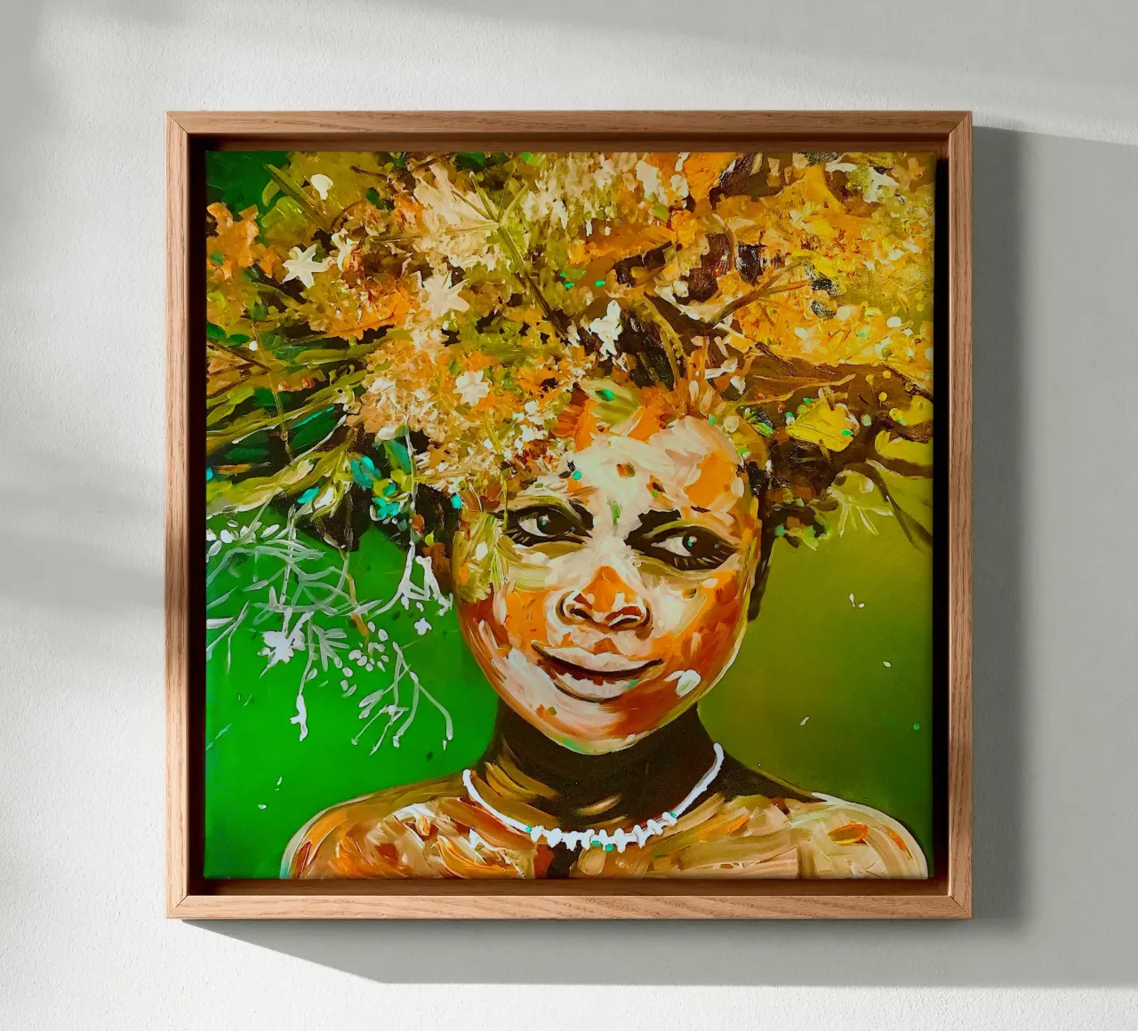 Blumenkind tela con Cornice a cassetta da Happy 😃 Art 🎨 by Christine Schnoell