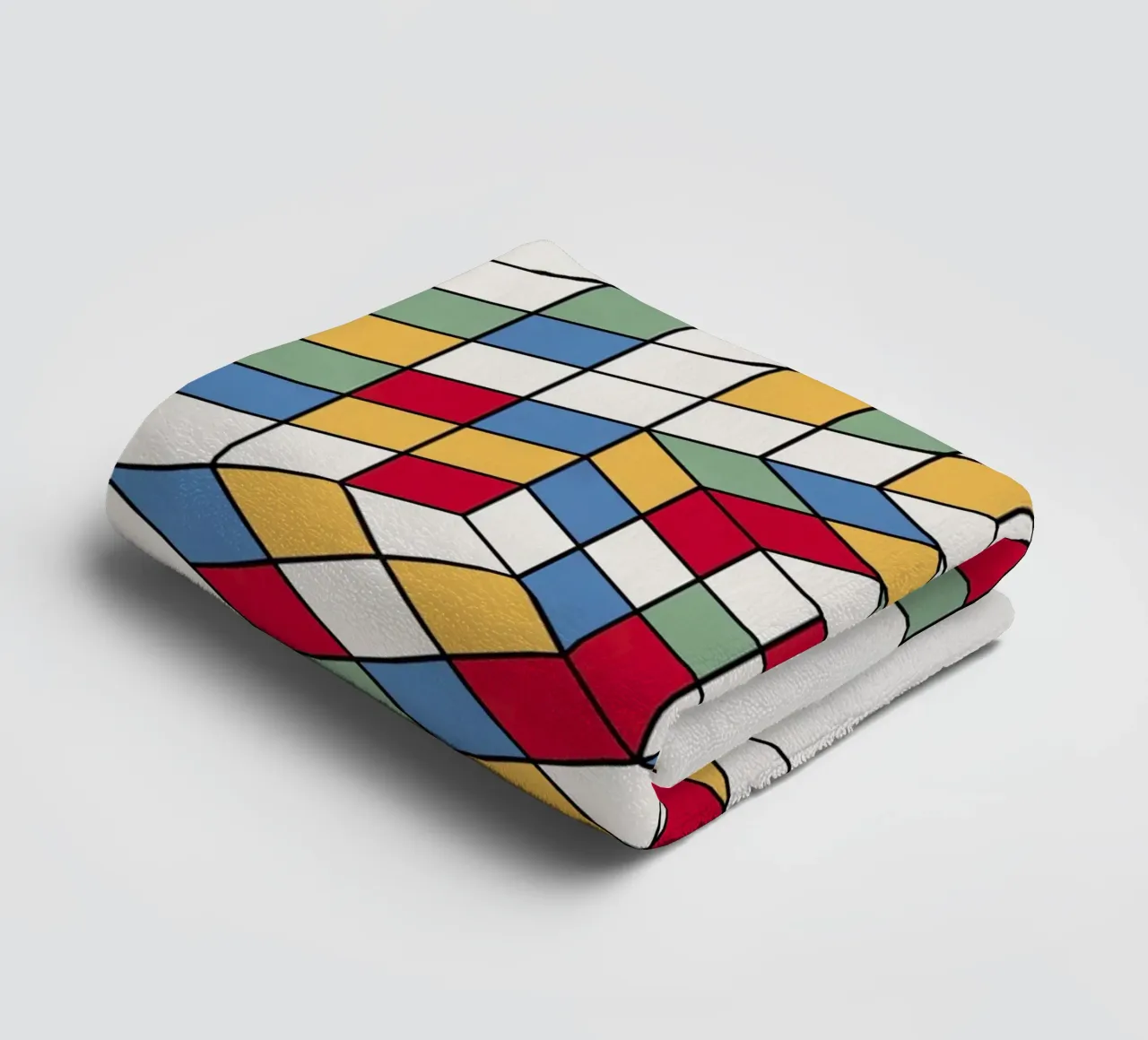 Cubique asciugamano da bagno da The Poster Kid