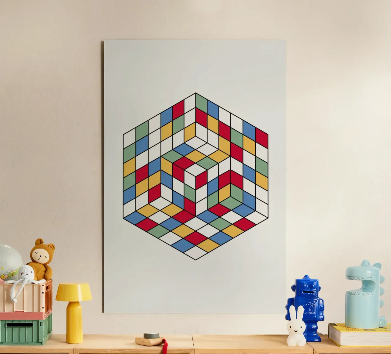 Cubique alluminio dibond da The Poster Kid