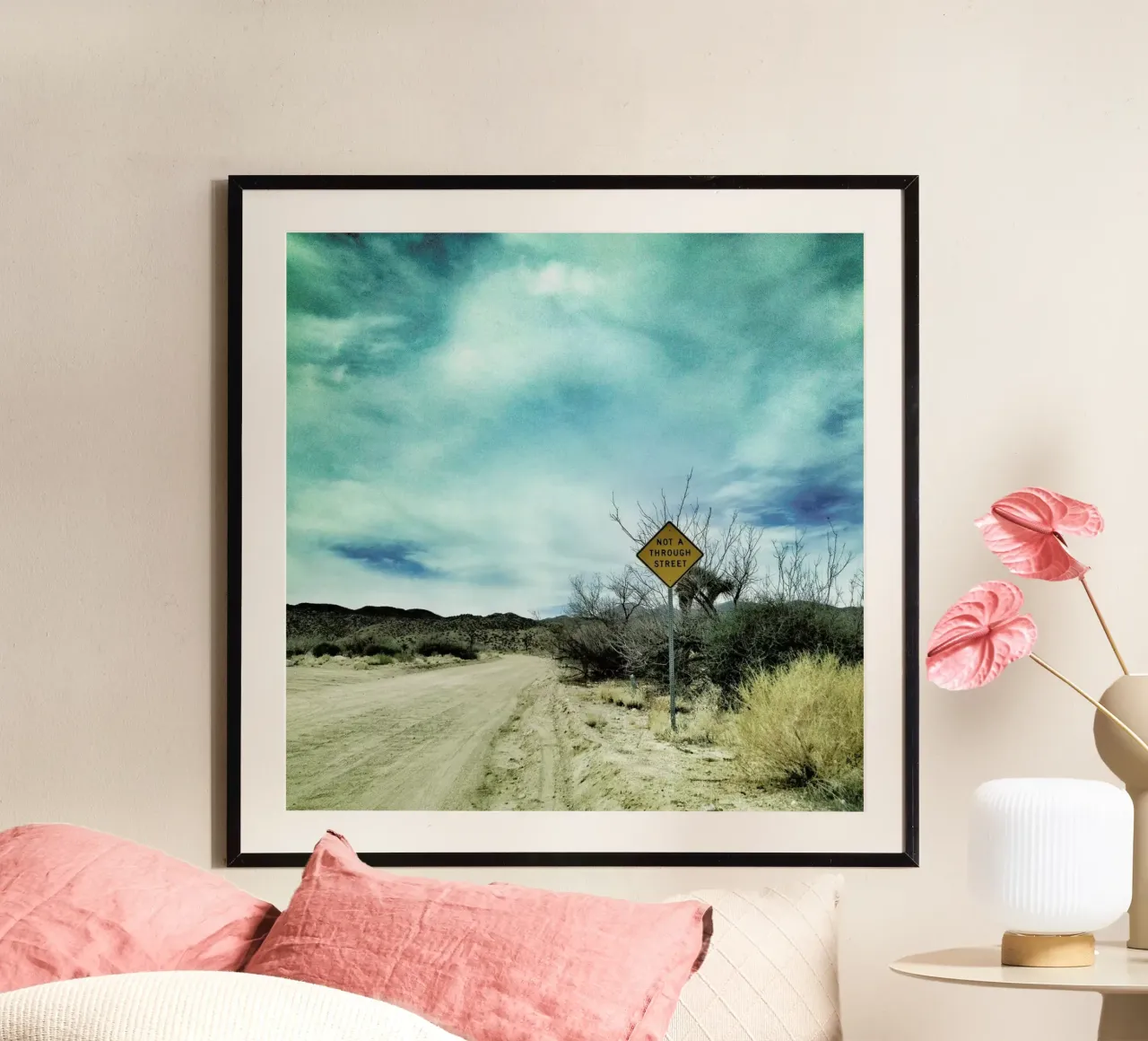 Desert Road poster con telaio in plastica da Sattrup & Høst