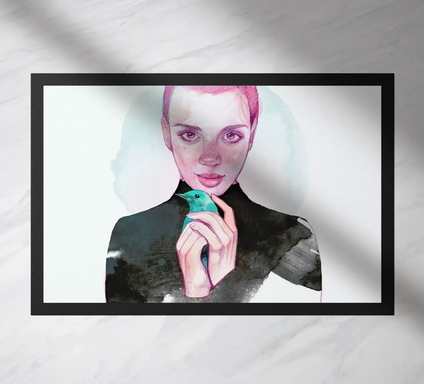 Bird doormat by Ina Stanimirova