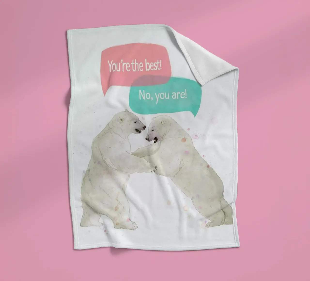 Playful Bears coperta in pile da Laura Graves