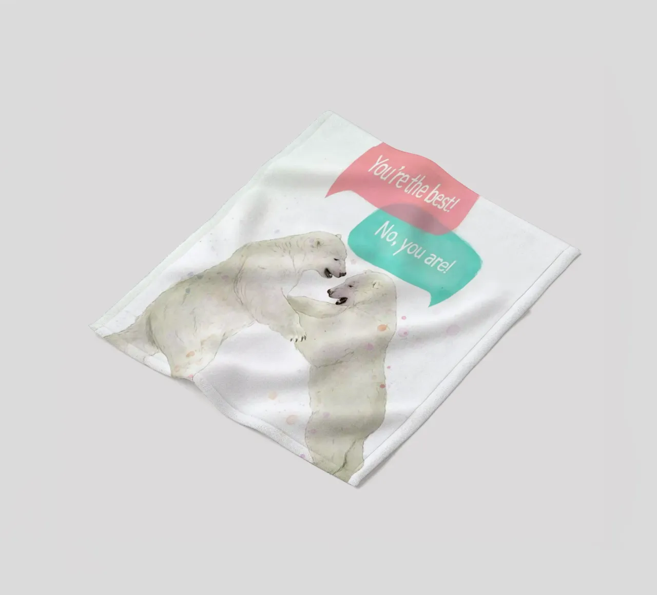 Playful Bears coperta in pile da Laura Graves