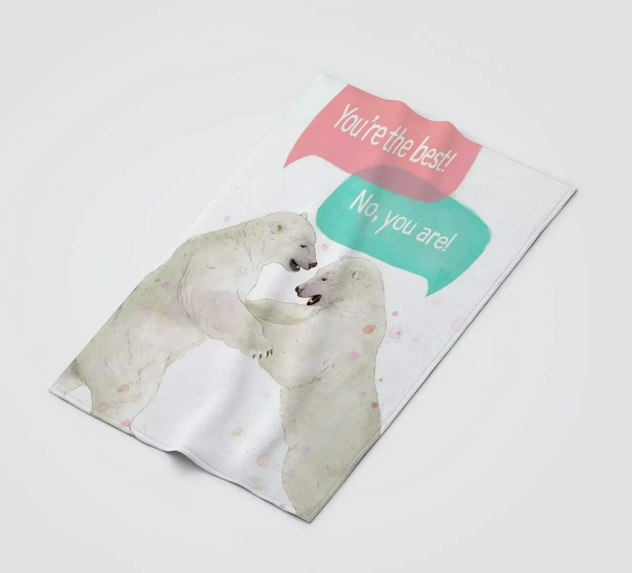 Playful Bears coperta in pile da Laura Graves