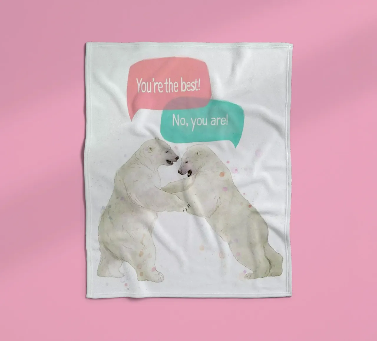 Playful Bears coperta in pile da Laura Graves