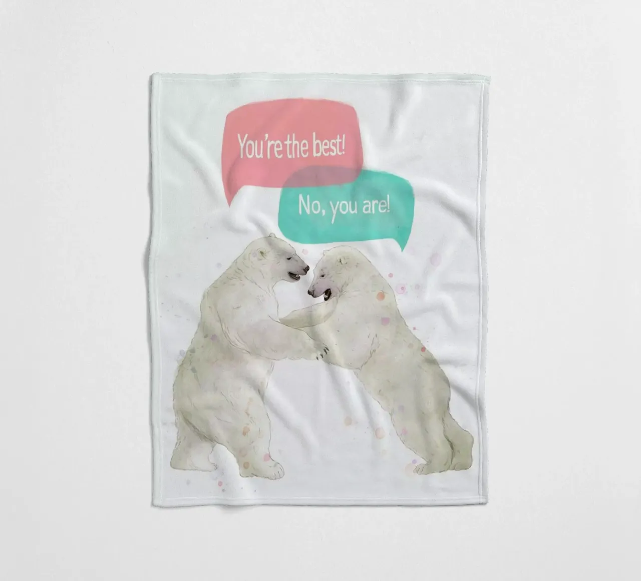 Playful Bears coperta in pile da Laura Graves