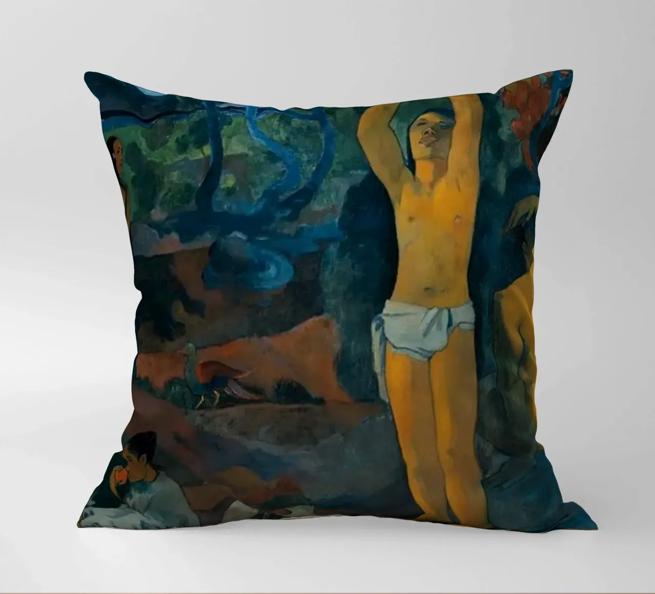 Paul Gauguin - Where Do We Come From? What Are We? Where Are decorative cushion by Timeless Artworks