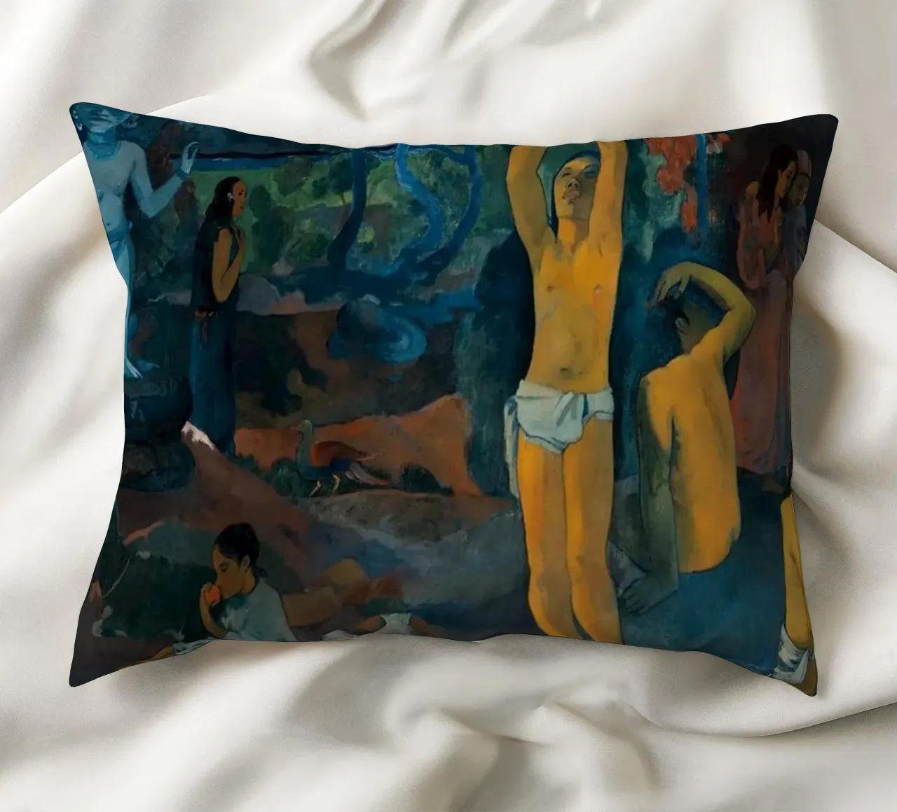 Paul Gauguin - Where Do We Come From? What Are We? Where Are decorative cushion by Timeless Artworks