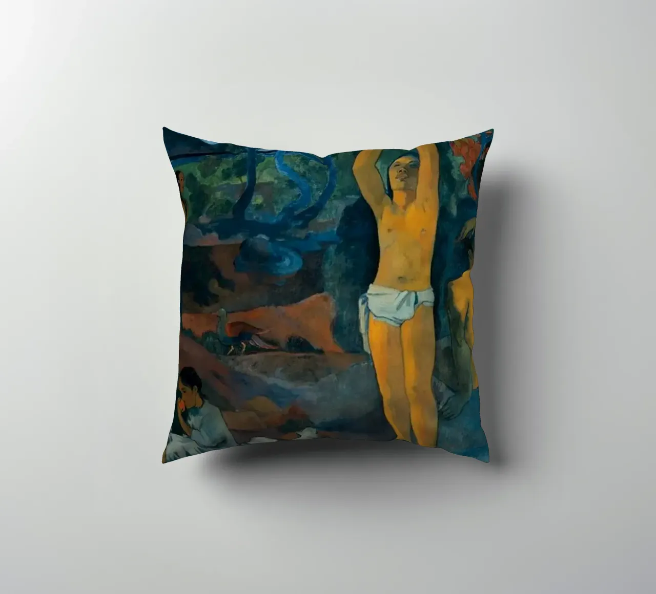 Paul Gauguin - Where Do We Come From? What Are We? Where Are decorative cushion by Timeless Artworks