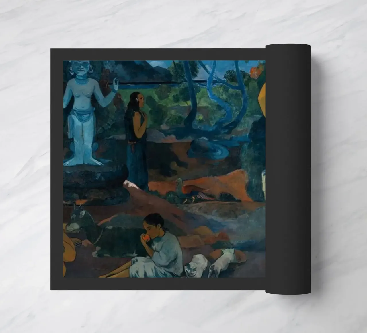 Paul Gauguin - Where Do We Come From? What Are We? Where Are doormat by Timeless Artworks
