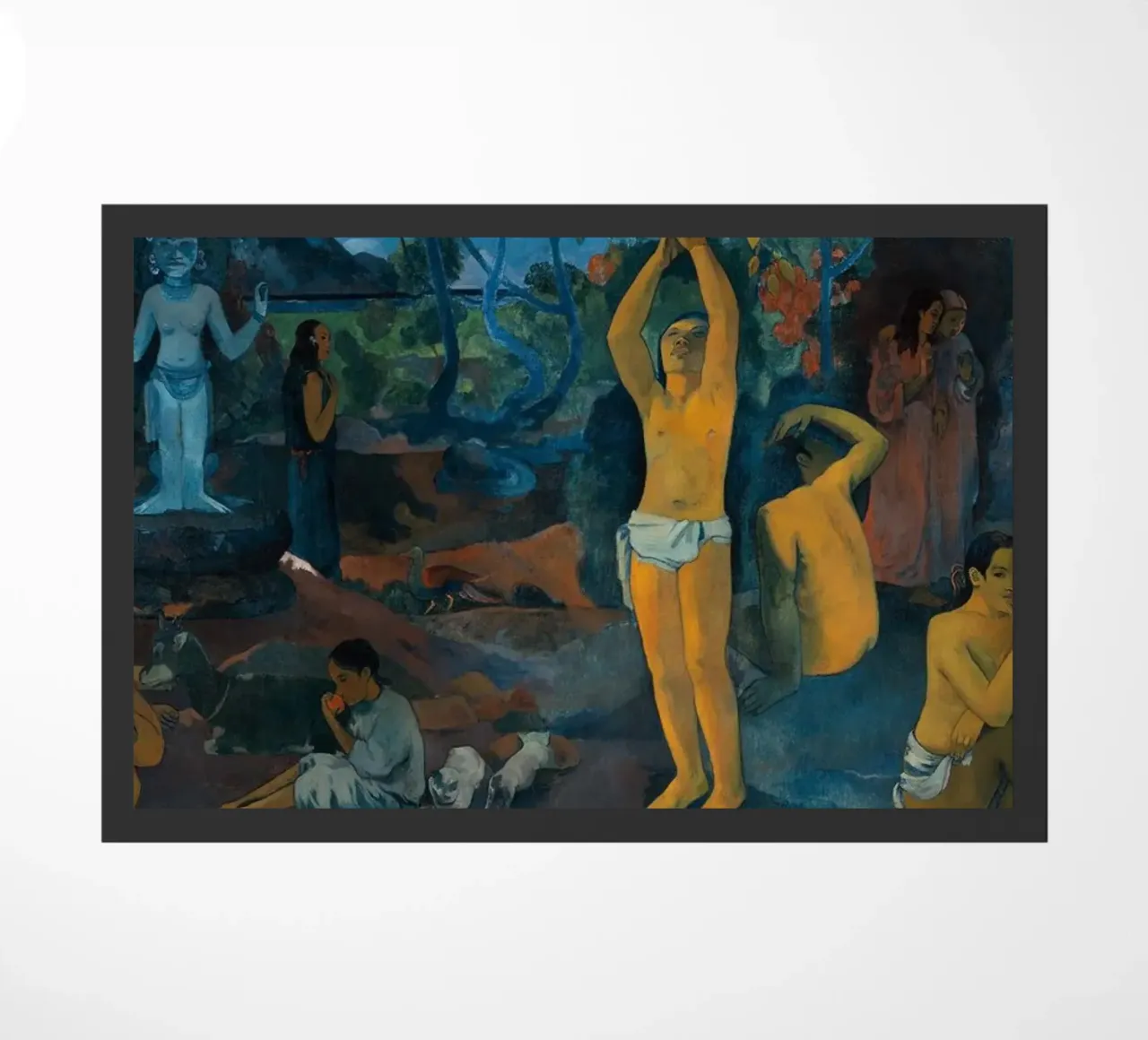 Paul Gauguin - Where Do We Come From? What Are We? Where Are doormat by Timeless Artworks